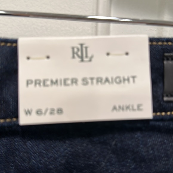 Lauren Ralph Lauren Straight Plaid Cuff Jeans - Picture 7 of 8